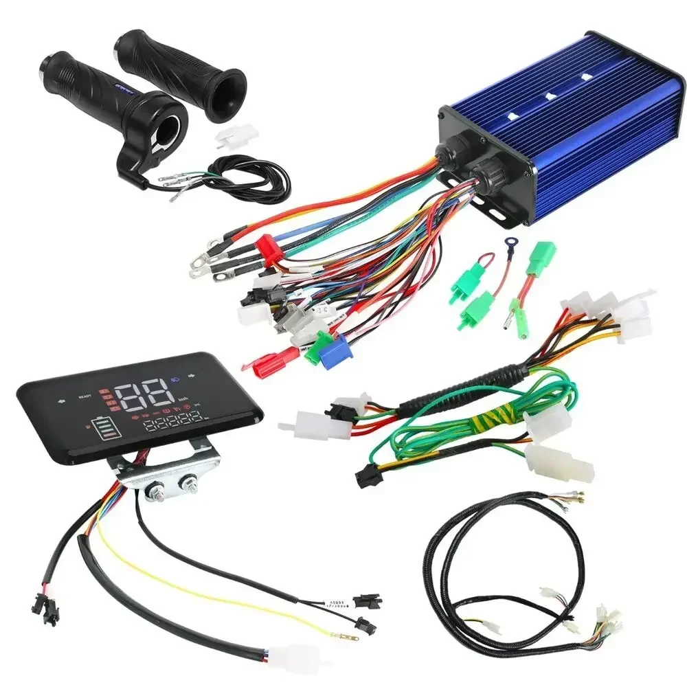 36V 48V 72V 60A Brushless Motor Controller Kit with Display and Wiring Harness for Go-Kart ATV Quad Biycle Drift Trike Buggy
36V 48V 72V 60A Brushless Motor Controller Kit with Display and Wiring Harness for Go-Kart ATV Quad Biycle Drift Trike Buggy