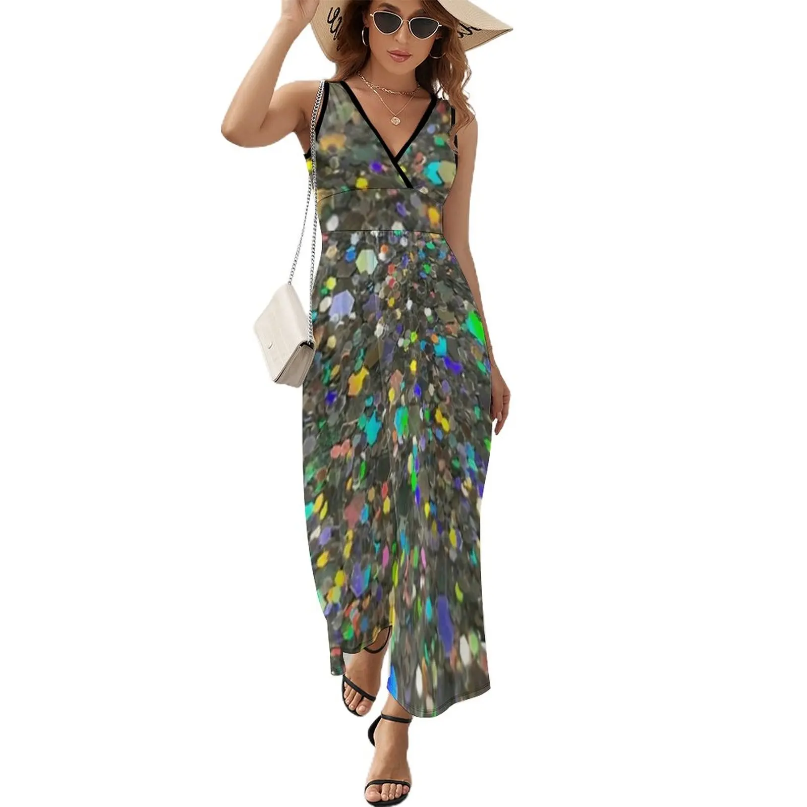 Disco ball rainbow disco fever boogie dance retro 70s glam rock club disco party checkered colorful vintage gla Sleeveless Dress
Disco ball rainbow disco fever boogie dance retro 70s glam rock club disco party checkered colorful vintage gla Sleeveless Dress