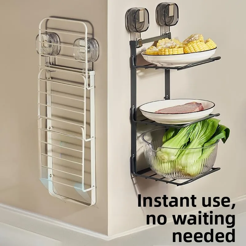 Multi-Functional Kitchen Corner Countertop Dish Rack Multi-Layer Wall-Mounted Bowl Plate Holder Pot Storage Rack Suction Cup
Multi-Functional Kitchen Corner Countertop Dish Rack Multi-Layer Wall-Mounted Bowl Plate Holder Pot Storage Rack Suction Cup