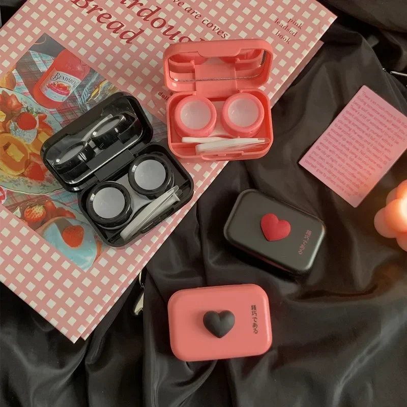 1pc Cute Heart Contact Lens Box Portable Travel Contact Lens Case Companion Box Girls Contact Lenses Case with Mirror Tweezers
1pc Cute Heart Contact Lens Box Portable Travel Contact Lens Case Companion Box Girls Contact Lenses Case with Mirror Tweezers