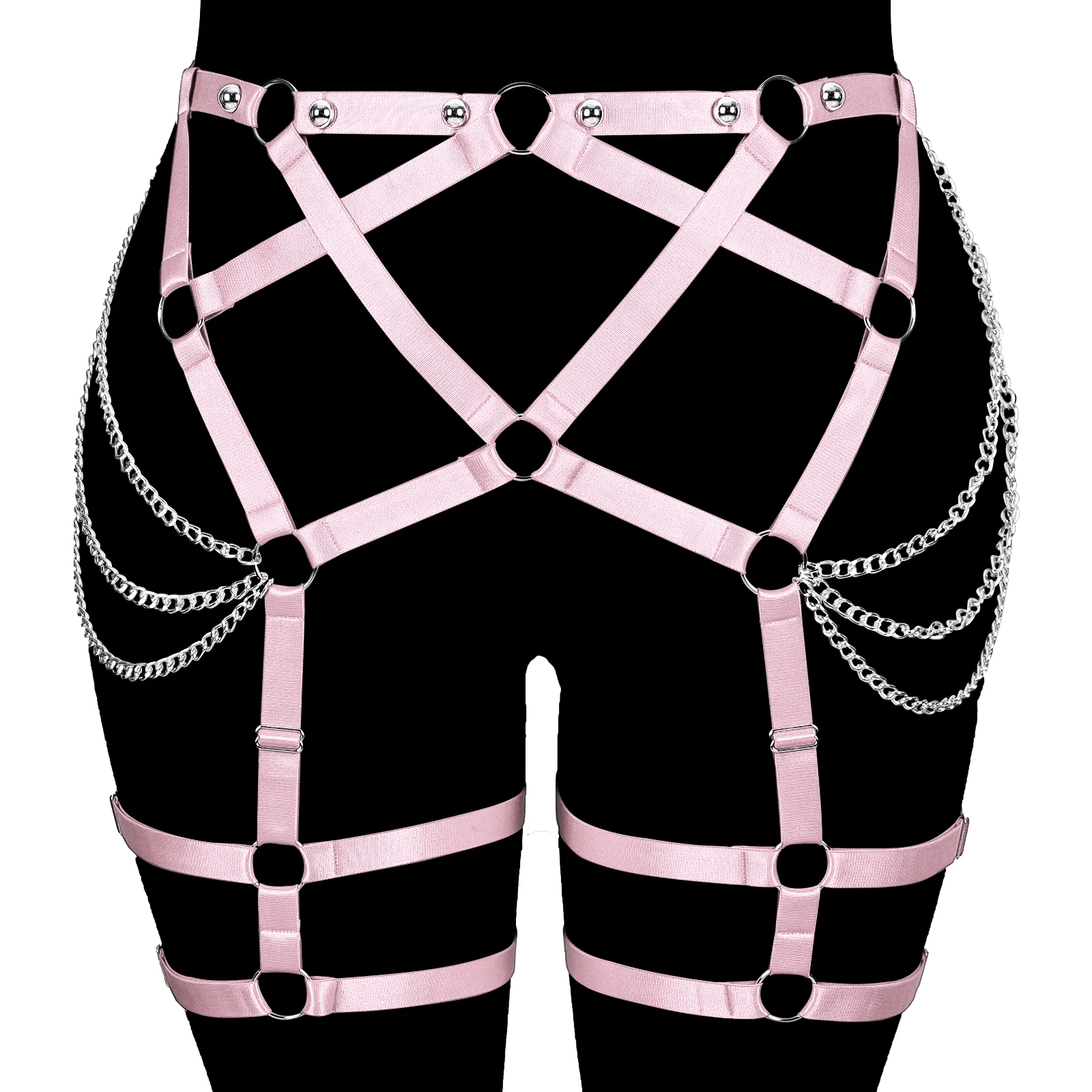 Women Body Harness Sexy Goth Leg Garter Belt Elastic Cage Hollow Leg Garter Belt Suspender Strap Underwear Strap Leg Garter Belt
Women Body Harness Sexy Goth Leg Garter Belt Elastic Cage Hollow Leg Garter Belt Suspender Strap Underwear Strap Leg Garter Belt