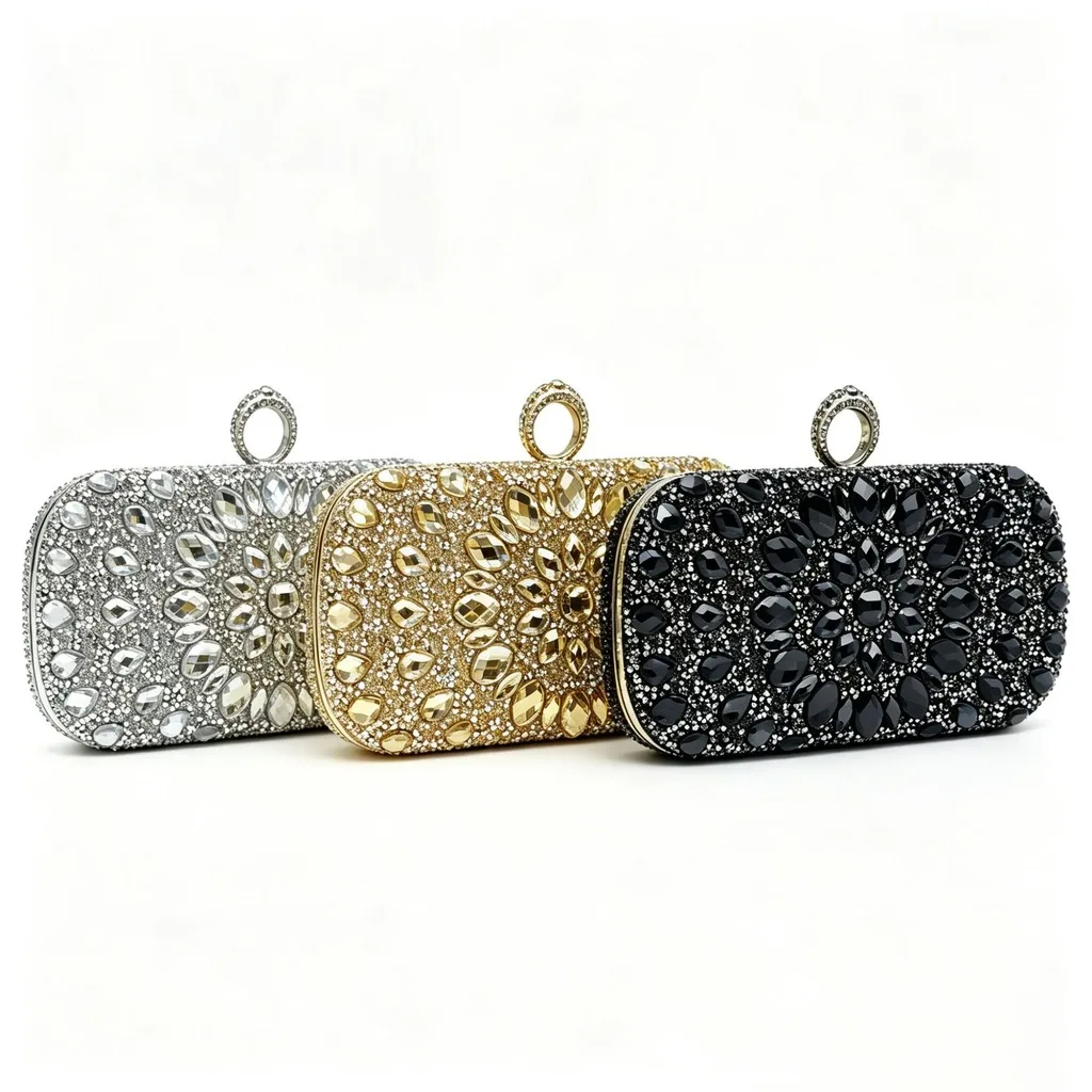 Full Diamonds Evening Bags Luxury Rhinestones Clutch Bags Female Purses Prom Wedding Dinner Clutch with Chain Shoulder Handbags
Full Diamonds Evening Bags Luxury Rhinestones Clutch Bags Female Purses Prom Wedding Dinner Clutch with Chain Shoulder Handbags
