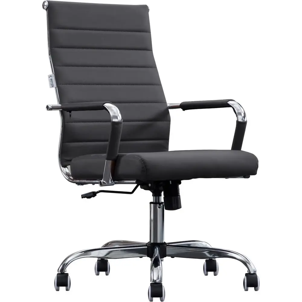 Ribbed Leather Conference Room Chairs, Ergonomic Desk Chairs, High Back Executive Office Chairs, Adjustable Swivel Arm Chairs (B
Ribbed Leather Conference Room Chairs, Ergonomic Desk Chairs, High Back Executive Office Chairs, Adjustable Swivel Arm Chairs (B