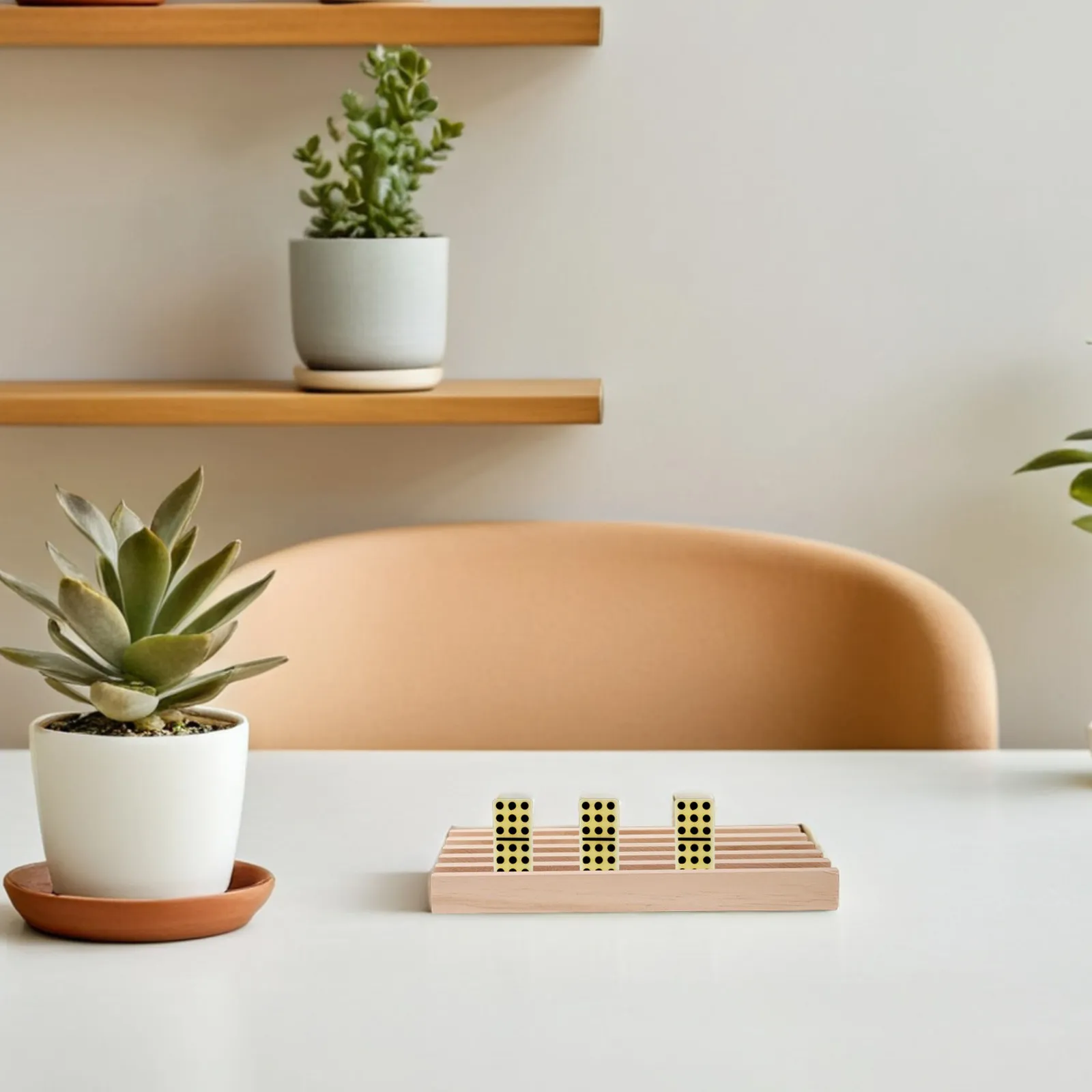 2Pcs Wooden Domino Racks Trays Sturdy Tile Holder Stand for Party Indoor Activities Domino Accessories Display
2Pcs Wooden Domino Racks Trays Sturdy Tile Holder Stand for Party Indoor Activities Domino Accessories Display