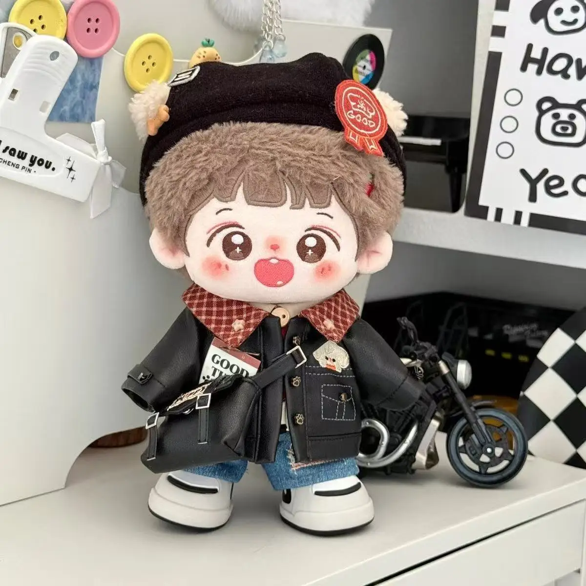 20Cm Doll Suit Replacement Cool College Wind Clothes No Attribute Cotton Doll Clothes Photo Clock in Essentials Gifts for Girls
20Cm Doll Suit Replacement Cool College Wind Clothes No Attribute Cotton Doll Clothes Photo Clock in Essentials Gifts for Girls