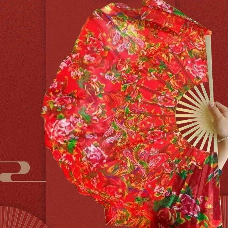 Traditional Chinese Dance Fan Silk Red Flower Design Stage Performance Prop for Folk Dance Wedding Festival Party Costume
Traditional Chinese Dance Fan Silk Red Flower Design Stage Performance Prop for Folk Dance Wedding Festival Party Costume