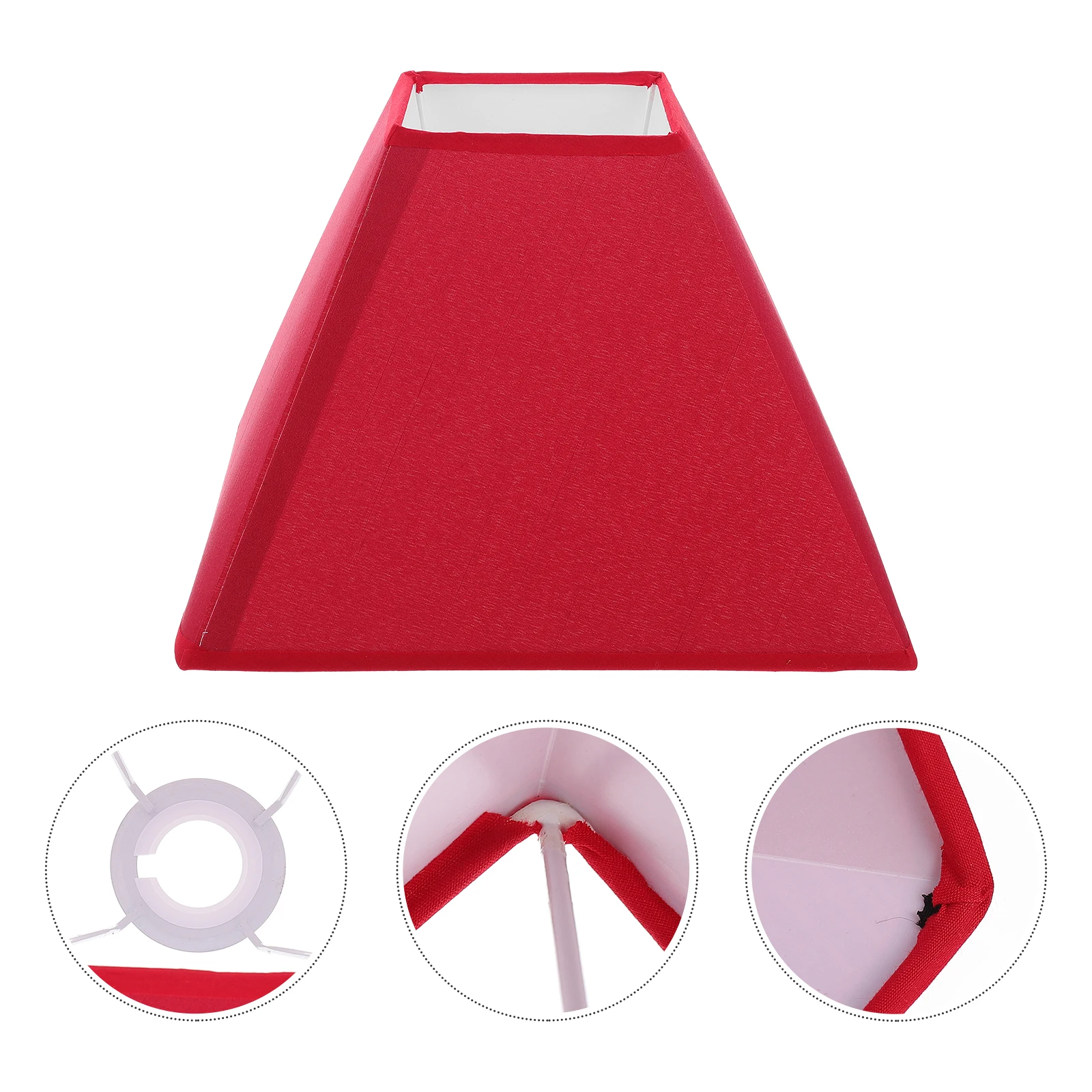 Red Square Cloth Lampshade Durable Decorative Light Cover For Desktop Wall Lamp Decor Lighting Accessory
Red Square Cloth Lampshade Durable Decorative Light Cover For Desktop Wall Lamp Decor Lighting Accessory