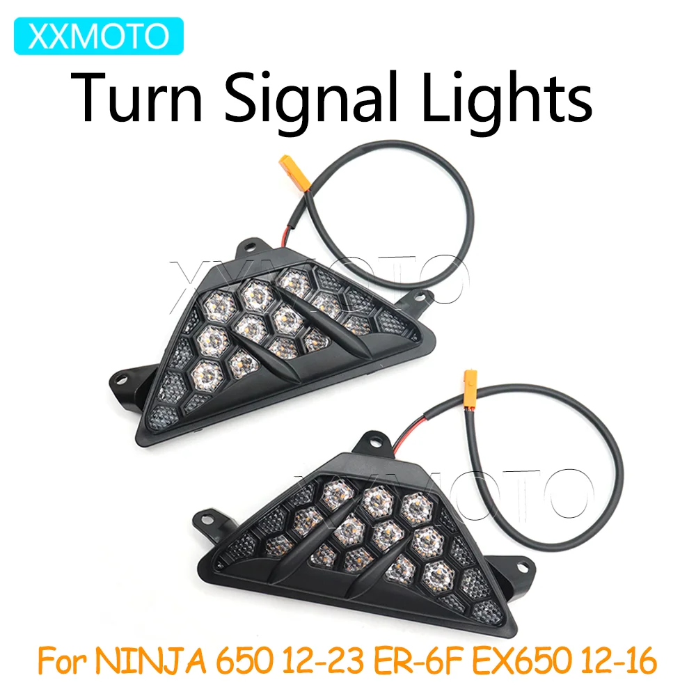 Для KAWASAKI NINJA 650 NINJA 650 12-23 ER-6F ER6F EX650 EX 650 12-16 мотоциклетные передние указатели поворота, индикаторные мигалки, лампа 
Для KAWASAKI NINJA 650 NINJA 650 12-23 ER-6F ER6F EX650 EX 650 12-16 мотоциклетные передние указатели поворота, индикаторные мигалки, лампа