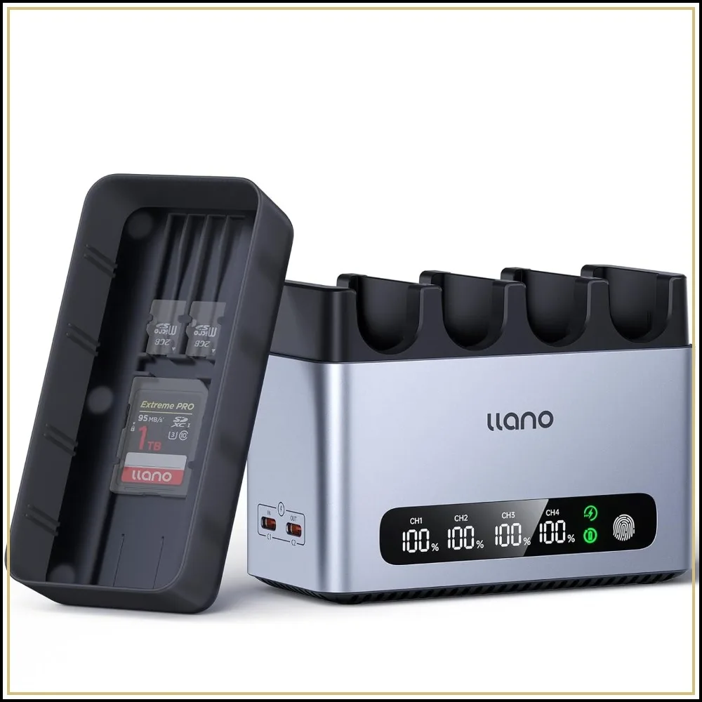 65W 4-Slot Fast Charger for Sony NP-FZ100 Batteries - Digital Display, Magnetic Lid
65W 4-Slot Fast Charger for Sony NP-FZ100 Batteries - Digital Display, Magnetic Lid