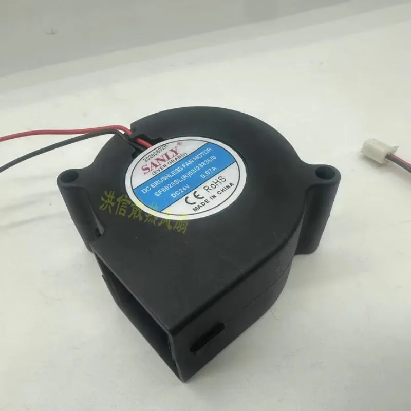 SANLY SF6028SL 60x60x28mm 2-Wire DC 24V 0.07A 60mm Cooling Fan for Computer CPU Radiator - Low Power Consumption
SANLY SF6028SL 60x60x28mm 2-Wire DC 24V 0.07A 60mm Cooling Fan for Computer CPU Radiator - Low Power Consumption