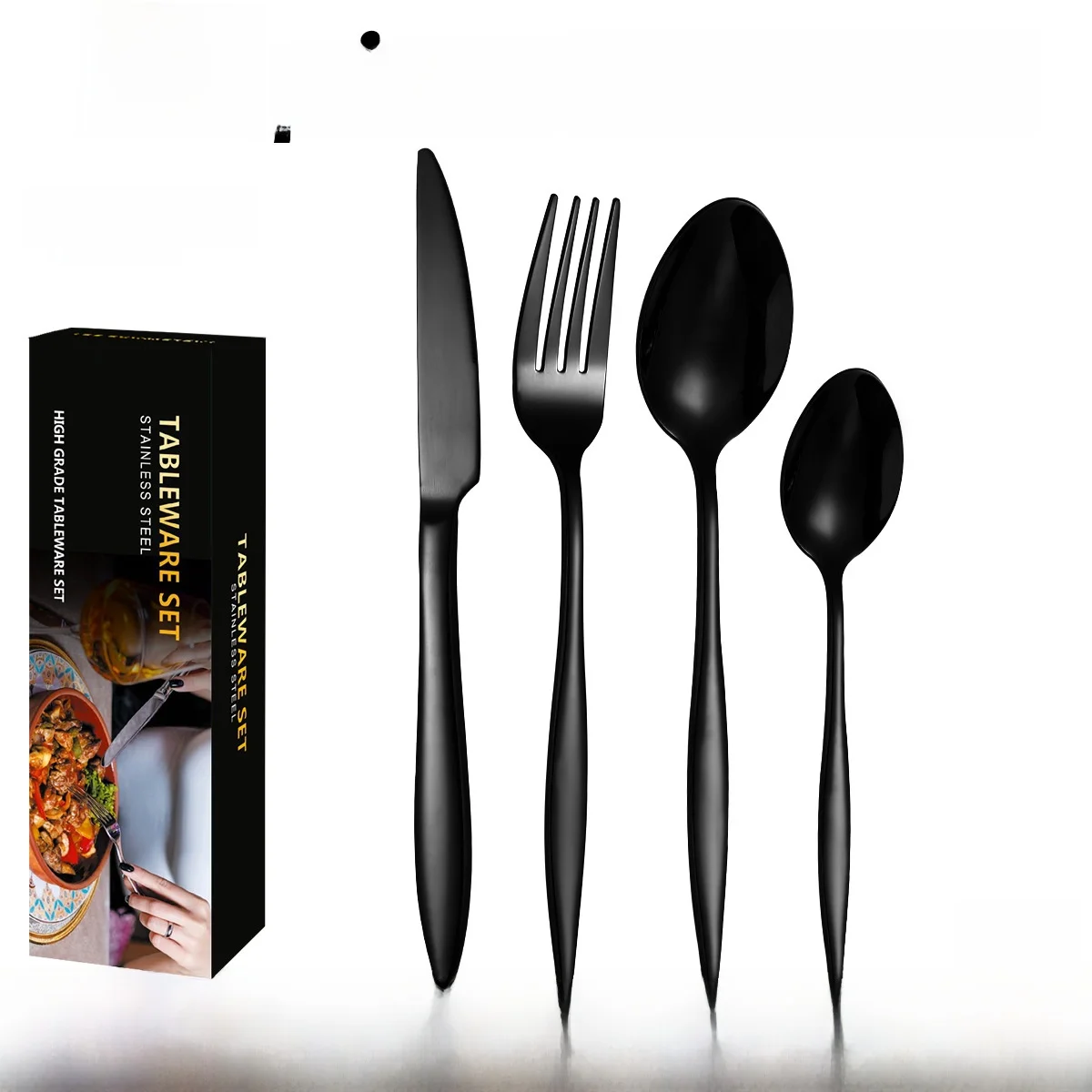 Cross-Border arp Handle 430 Stainl Steel Steak Knife Fork Spoon 2440 Pieces Hotel Western Cutlery Set Gift
Cross-Border arp Handle 430 Stainl Steel Steak Knife Fork Spoon 2440 Pieces Hotel Western Cutlery Set Gift