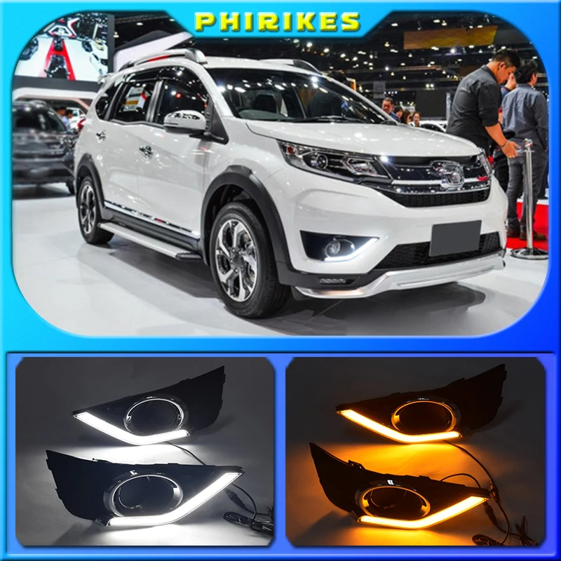 LED Daytime Running Light For Honda BR-V BRV 2015 - 2018 2019 Waterproof 12V Yellow Turn Signal Indicator Light Bumper LED DRL
LED Daytime Running Light For Honda BR-V BRV 2015 - 2018 2019 Waterproof 12V Yellow Turn Signal Indicator Light Bumper LED DRL