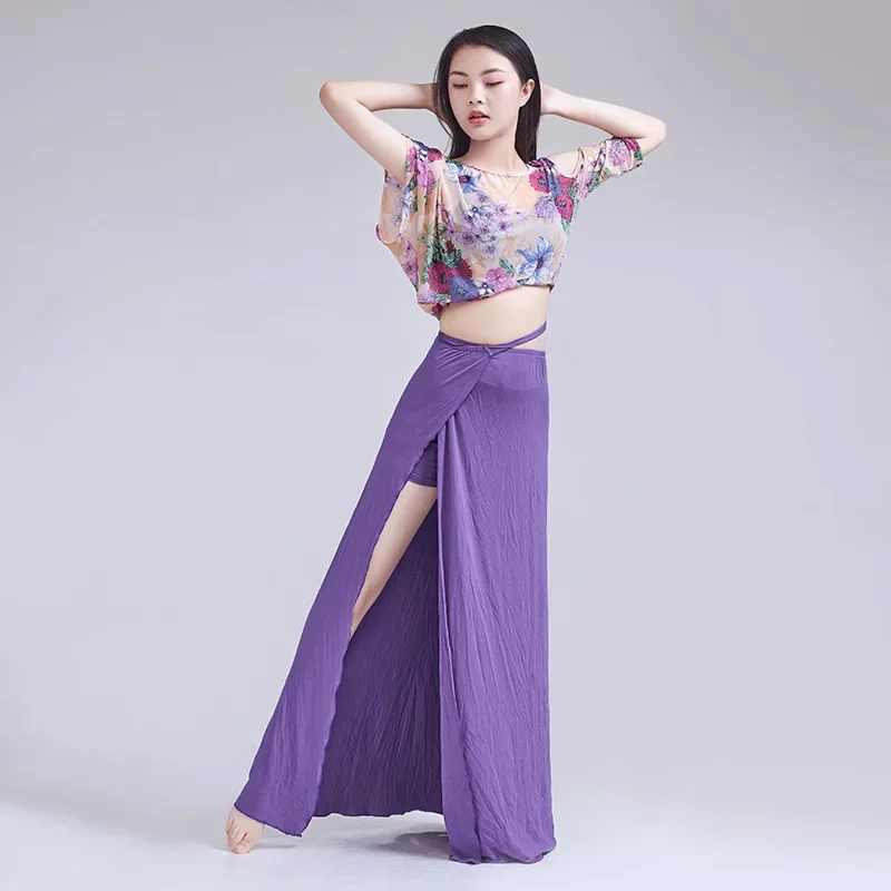 Adult Elegant Belly Dance Top Split Skirt Practice Clothes Women Oriental Stage Performance Lesson Wear Class Costume Outfit
Adult Elegant Belly Dance Top Split Skirt Practice Clothes Women Oriental Stage Performance Lesson Wear Class Costume Outfit
