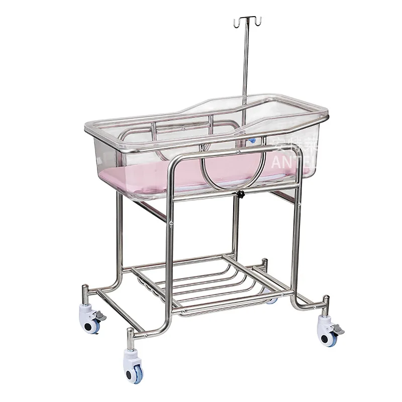 New furniture transport trolley with metal crib cradle trolley for neonatal care 
New furniture transport trolley with metal crib cradle trolley for neonatal care