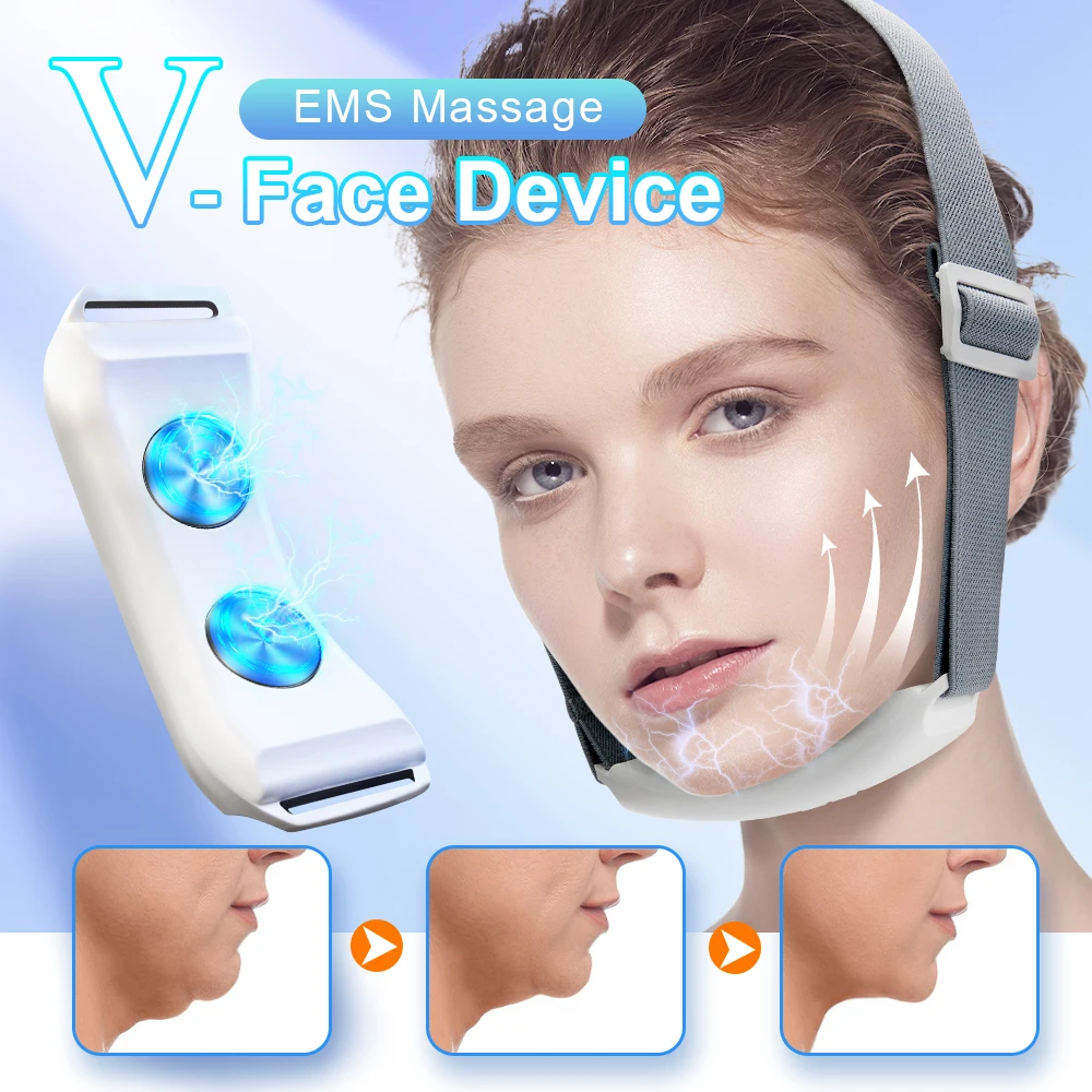 EMS Facial Massager V-Face Double Chin Reducer Face Shape Facial Lifting Machine Chin Slimmer Skin Tightening Care Beauty Device
EMS Facial Massager V-Face Double Chin Reducer Face Shape Facial Lifting Machine Chin Slimmer Skin Tightening Care Beauty Device