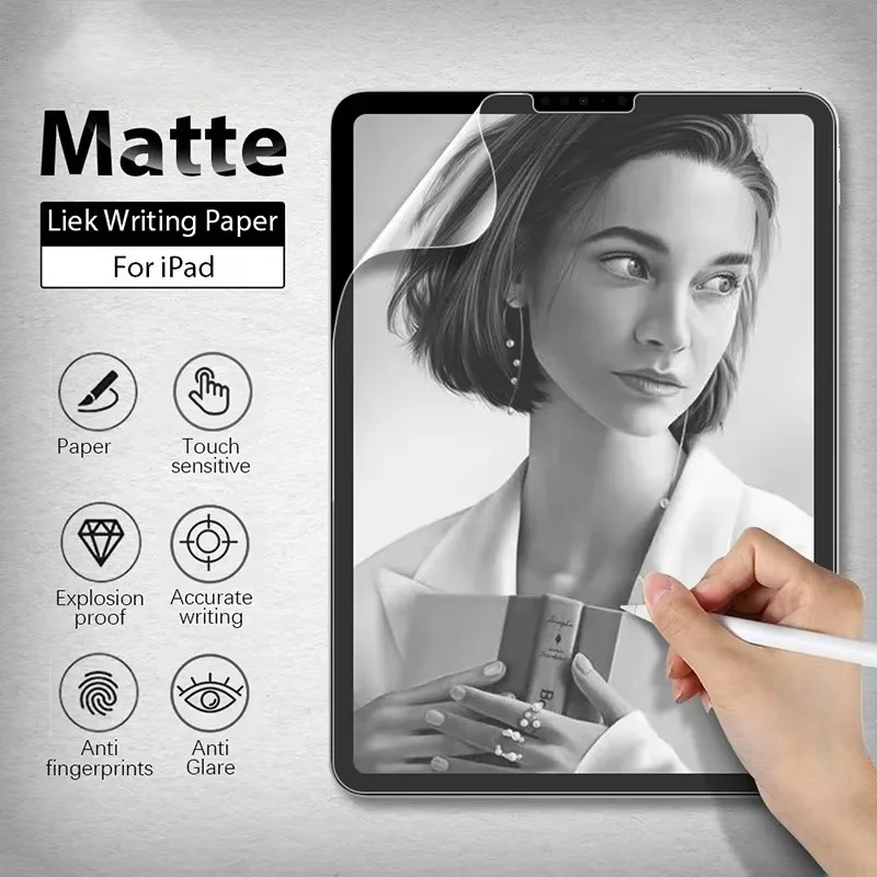 Matte Like Paper Feel Protective Film For iPad 12.9 2022 2021 2018 2017 2015 Screen Protector For iPad 6th 5th 4th 3th 2th 1th
Matte Like Paper Feel Protective Film For iPad 12.9 2022 2021 2018 2017 2015 Screen Protector For iPad 6th 5th 4th 3th 2th 1th