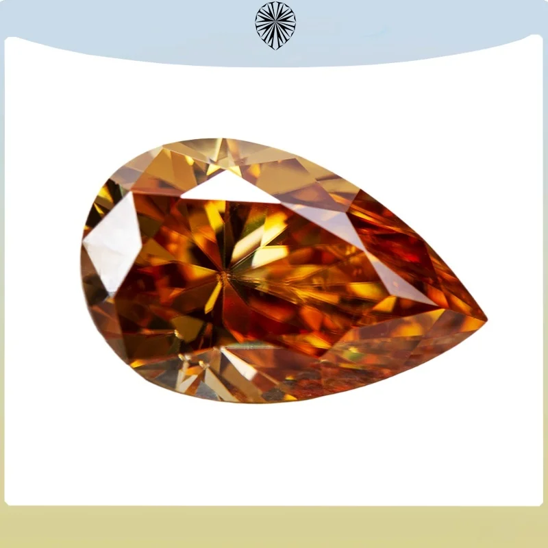 Moissanite Stone Champagne Color Pear Cut Lab Created Diamond DIY Woman Jewelry Making Materials with GRA Certificate
Moissanite Stone Champagne Color Pear Cut Lab Created Diamond DIY Woman Jewelry Making Materials with GRA Certificate