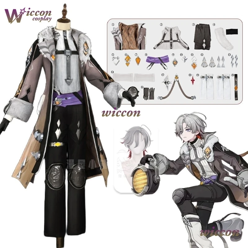 Wona Genshin Impact Illuga Cosplay Costume Coat Nightmare Nightingale Uniform Illuga Cosplay Wig Halloween Carnival Play RoleMen
Wona Genshin Impact Illuga Cosplay Costume Coat Nightmare Nightingale Uniform Illuga Cosplay Wig Halloween Carnival Play RoleMen