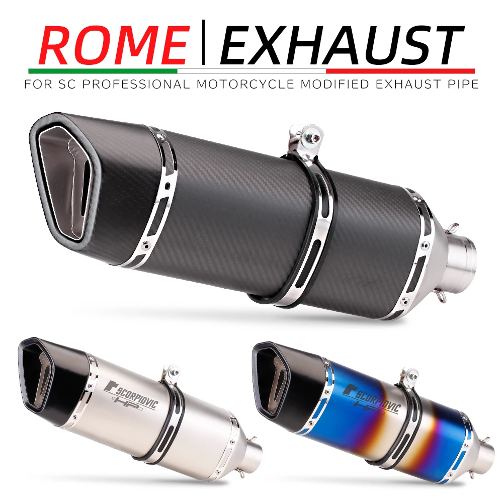 Universal Motorcycle Exhaust Muffler with DB Killer For R3 Z900 S1000RR CBR650 ZX4R ZX25R GSX150R R1 MT07 470MM
Universal Motorcycle Exhaust Muffler with DB Killer For R3 Z900 S1000RR CBR650 ZX4R ZX25R GSX150R R1 MT07 470MM
