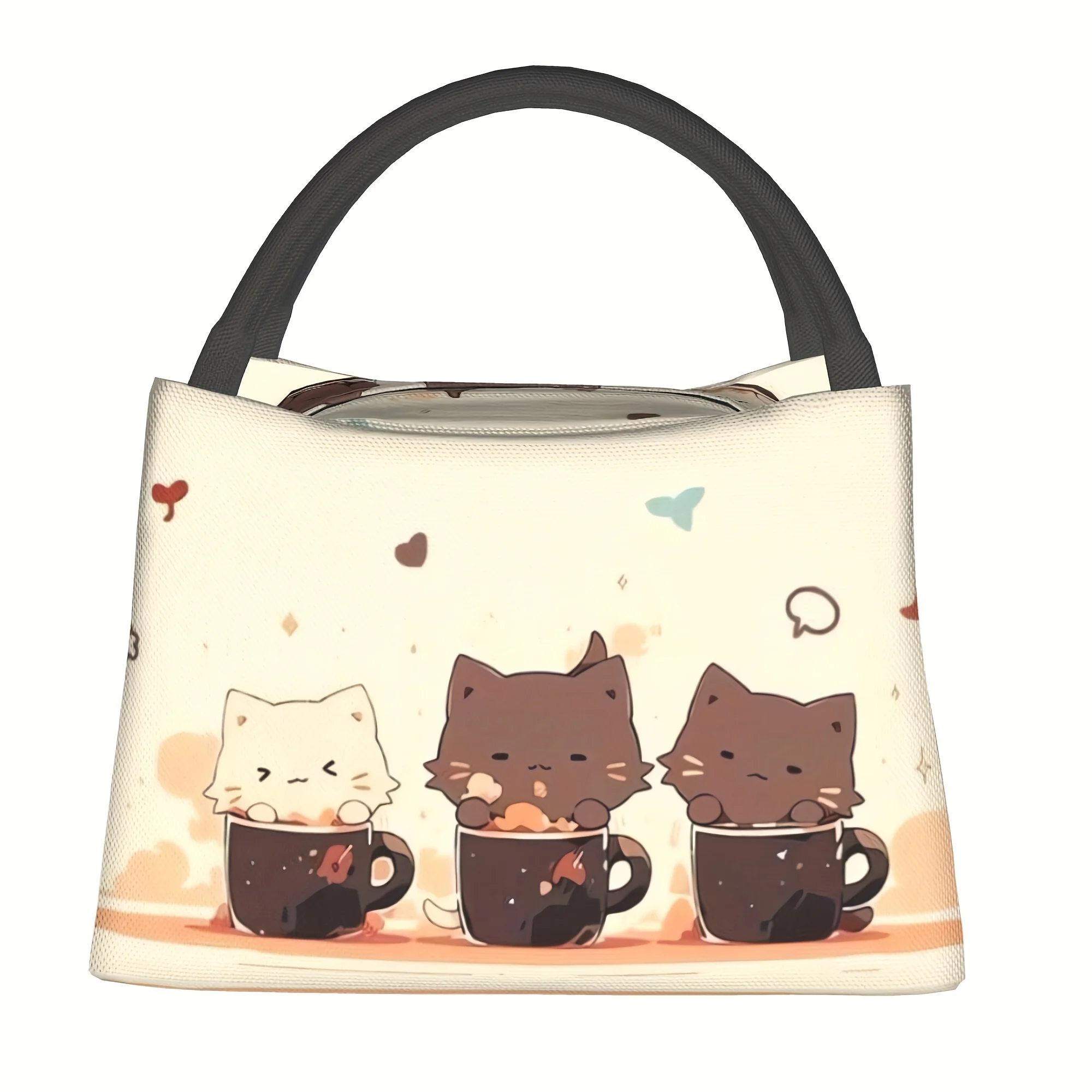 1pc Cute Mug Cat Pattern, Reusable Outdoor Portable Insulated Lunch Box, Lunch Bag, Lunch Bag, Leakproof Insulated Cooler
1pc Cute Mug Cat Pattern, Reusable Outdoor Portable Insulated Lunch Box, Lunch Bag, Lunch Bag, Leakproof Insulated Cooler