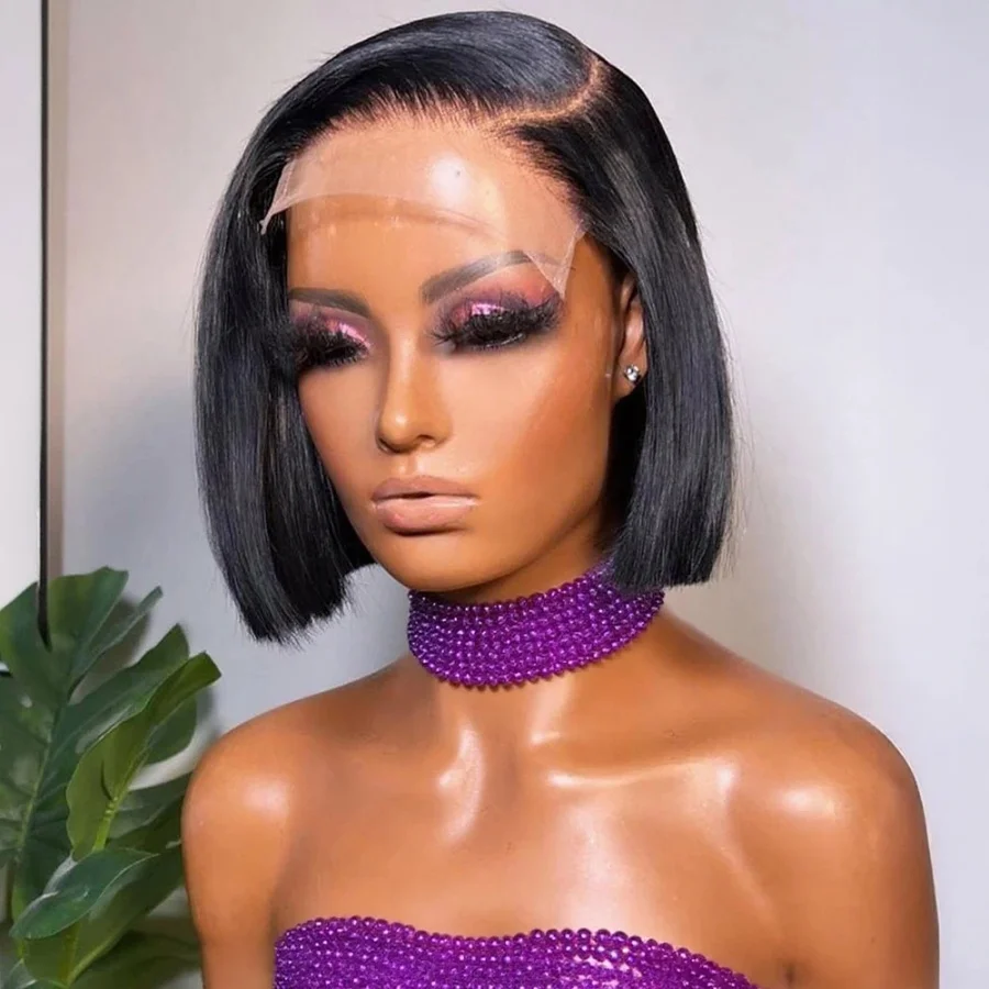 8-18 Inches Short Straight Bob Wig 13x4 Transparent Lace Frontal Bob Wigs Straight Pre Plucked With Baby Hair 200% Density
8-18 Inches Short Straight Bob Wig 13x4 Transparent Lace Frontal Bob Wigs Straight Pre Plucked With Baby Hair 200% Density