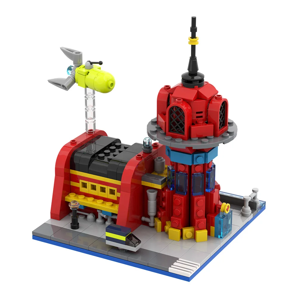 MOC Space Anime Cartoon Micro Planet Express Building Blocks Model Futuramaed Micro Planet Express Buildings Bricks Toys Gifts
MOC Space Anime Cartoon Micro Planet Express Building Blocks Model Futuramaed Micro Planet Express Buildings Bricks Toys Gifts