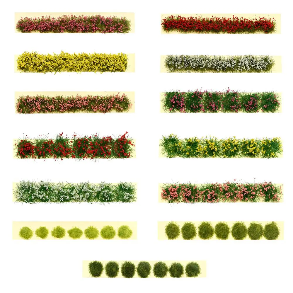 DIY Building Layout Static Scenery Model Flower Cluster Landscape Wargame Miniature Garden Decor Grass Tufts
DIY Building Layout Static Scenery Model Flower Cluster Landscape Wargame Miniature Garden Decor Grass Tufts