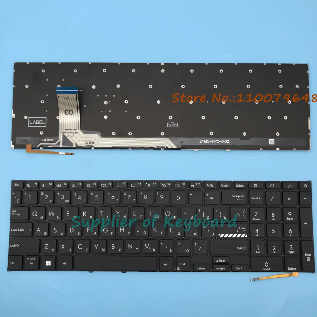 NEW English/Russian Keyboard For Asus X1702 X1702Z X1702ZA X1703 X1703Z X1703ZA Laptop Backlit
NEW English/Russian Keyboard For Asus X1702 X1702Z X1702ZA X1703 X1703Z X1703ZA Laptop Backlit