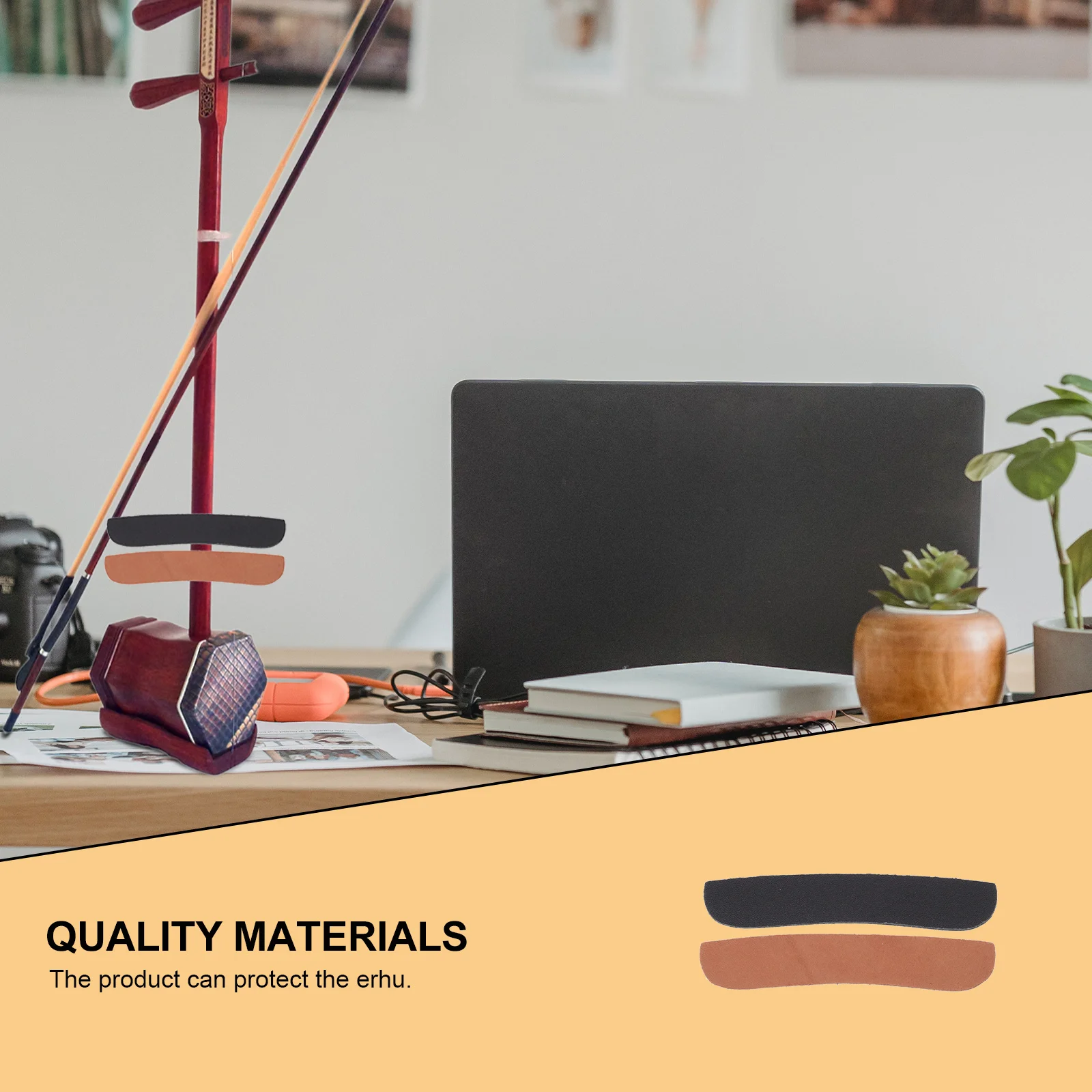 2Pcs Wear-Resistant Cowhide Anti-Skid Pad for Erhu Durable Non-Slip High Friction Lightweight Exquisite Workmanship Musical
2Pcs Wear-Resistant Cowhide Anti-Skid Pad for Erhu Durable Non-Slip High Friction Lightweight Exquisite Workmanship Musical