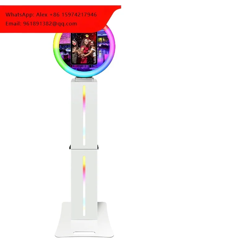 IPad Photo Booth Machine Rotating Oval Mirror With Built-in Printer Ring Light Digital Selfie Booth
IPad Photo Booth Machine Rotating Oval Mirror With Built-in Printer Ring Light Digital Selfie Booth