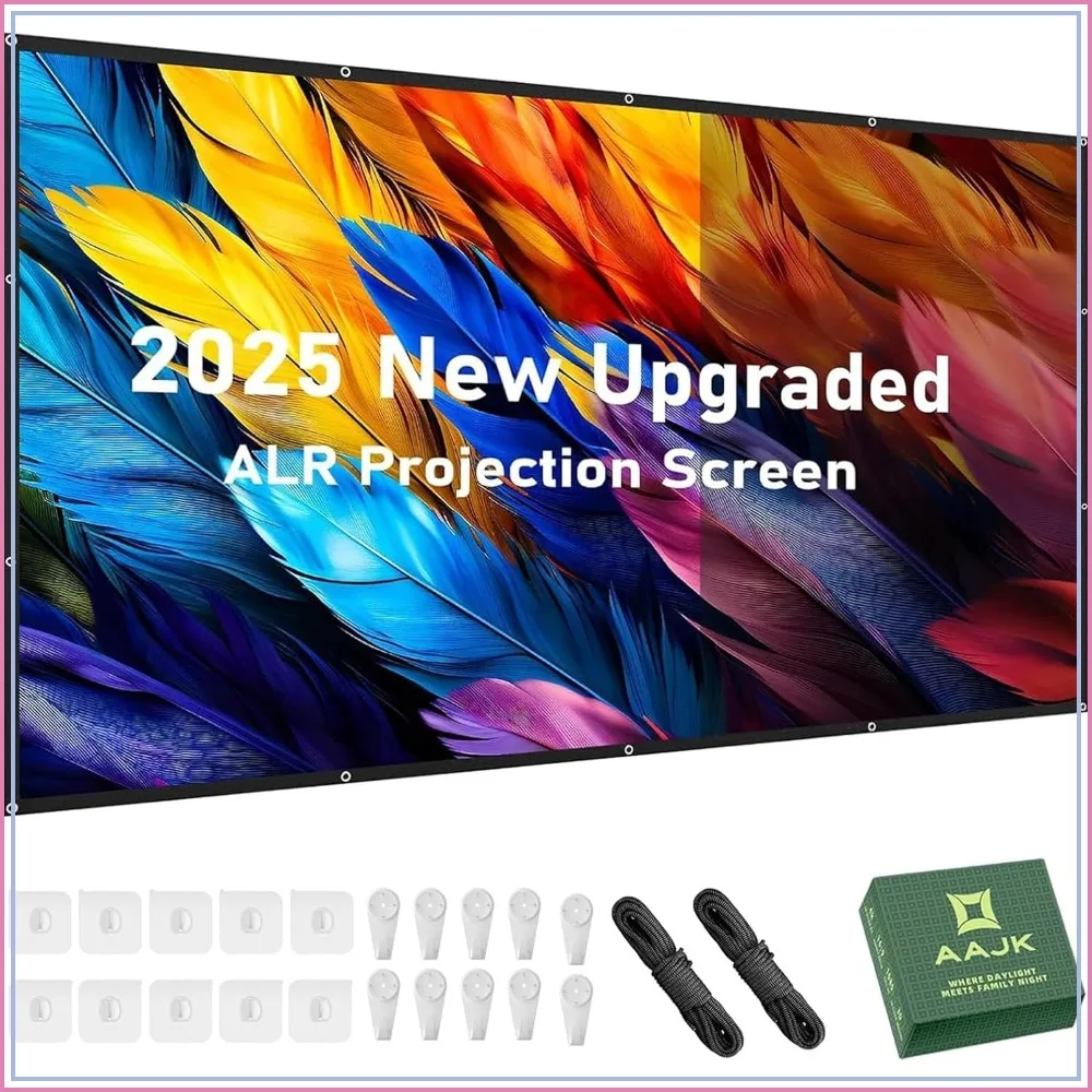 4K HD Portable Projector Screen 16:9 Foldable Anti-Crease for Home Theater Outdoor Indoor Double Sided Projection 120in
4K HD Portable Projector Screen 16:9 Foldable Anti-Crease for Home Theater Outdoor Indoor Double Sided Projection 120in