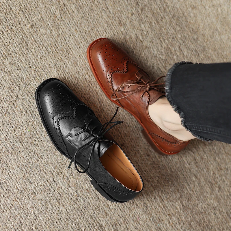 2026 new spring summer women pumps natural leather 22-26.5cm Washed leather cowhide+pigskin round toe Hollow Block women shoes
2026 new spring summer women pumps natural leather 22-26.5cm Washed leather cowhide+pigskin round toe Hollow Block women shoes