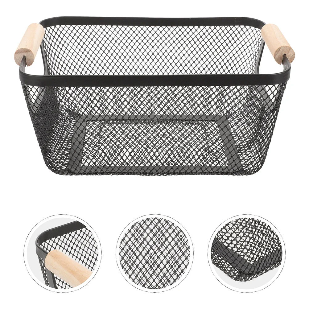 2Pcs Metal Mesh Basket Nordic Wood Handle Wire Storage Bin Kitchen Bathroom Organizer Pantry Storage Rustic Wire Basket
2Pcs Metal Mesh Basket Nordic Wood Handle Wire Storage Bin Kitchen Bathroom Organizer Pantry Storage Rustic Wire Basket