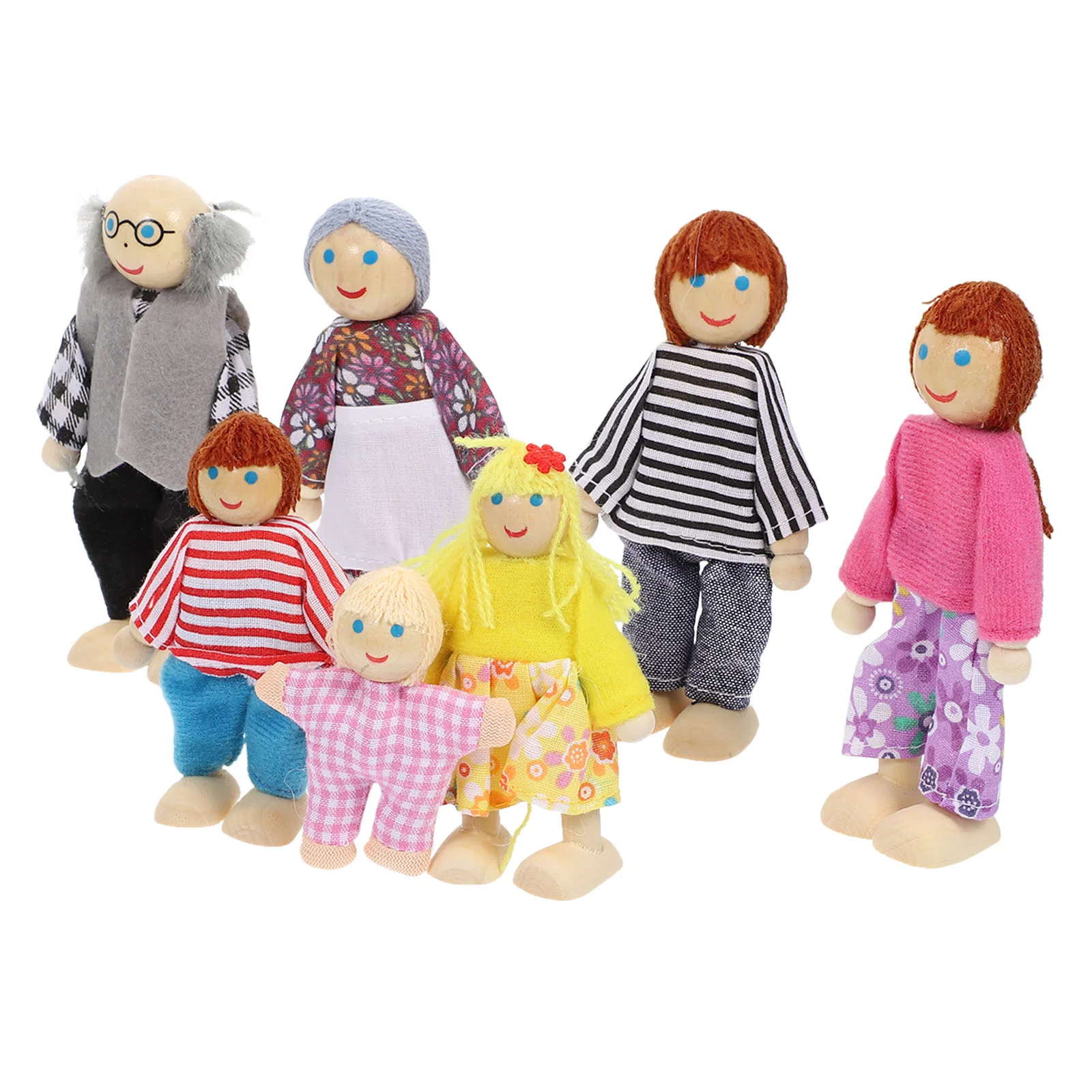 Family Toy Children Plaything Wooden House People Poseable Dolls Kids Toys Decorative Models
Family Toy Children Plaything Wooden House People Poseable Dolls Kids Toys Decorative Models