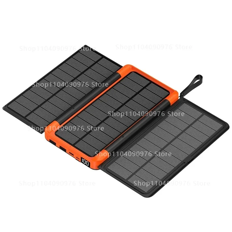 20000mAh Solar Power Bank with 15W Wireless Charging, Foldable, LED Light for Outdoor Camping
20000mAh Solar Power Bank with 15W Wireless Charging, Foldable, LED Light for Outdoor Camping