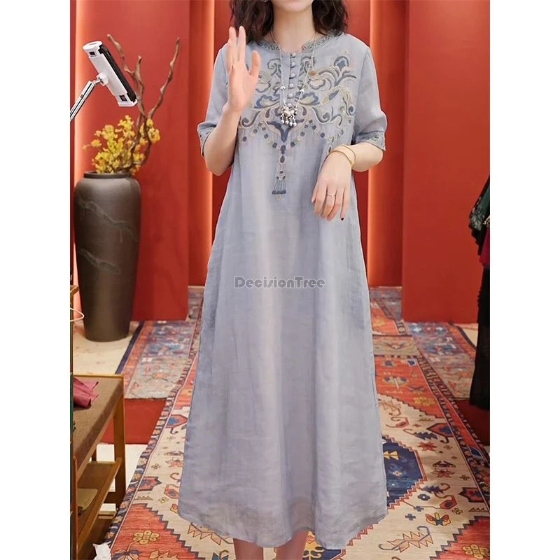 2026 new chinese improved retro style retro embroidered summer cheongsam dress women new round collar short sleeve loose qipao
2026 new chinese improved retro style retro embroidered summer cheongsam dress women new round collar short sleeve loose qipao