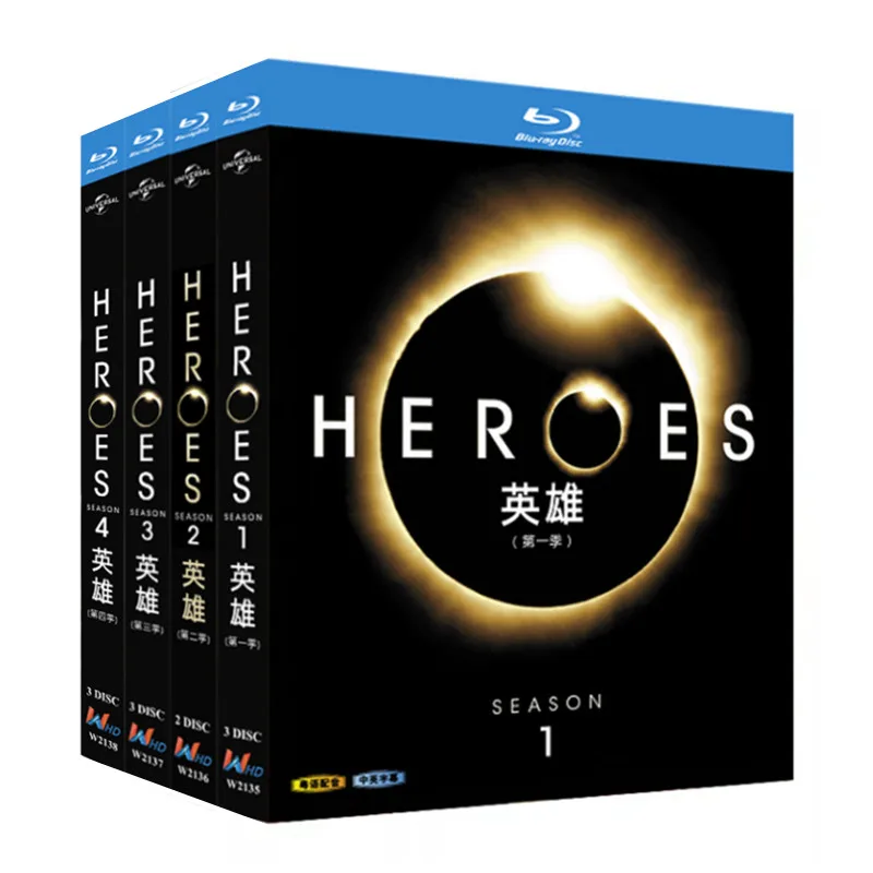 Blu-ray Ultra HD US TV Series Heroes Season 1 to 4 Box Set
Blu-ray Ultra HD US TV Series Heroes Season 1 to 4 Box Set