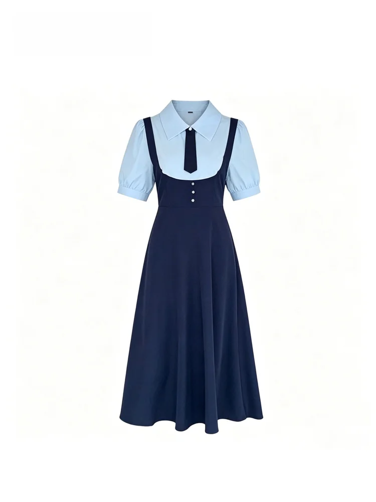 Summer Short Sleeve Dress Women's plus Size College Style Cara CLUB New Fake Two-Piece Skirt City Commuting A-Line Princess D...
Summer Short Sleeve Dress Women's plus Size College Style Cara CLUB New Fake Two-Piece Skirt City Commuting A-Line Princess D...
