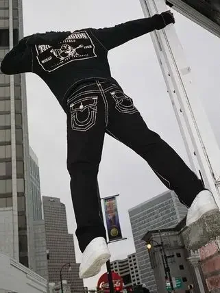 Hip Hop True Religion Y2k Gothic Vintage Street Leisure Denim Pants Fashion Embroidered Straight Leg Wide Leg Jeans Men Clothing
Hip Hop True Religion Y2k Gothic Vintage Street Leisure Denim Pants Fashion Embroidered Straight Leg Wide Leg Jeans Men Clothing