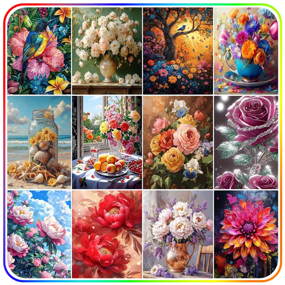 SDOYUNO Diamond Painting Kits Cross Stitch Flowers Rhinestones Cross Stitch Paint With Diamonds 5D Diamond Pictures Home Decor
SDOYUNO Diamond Painting Kits Cross Stitch Flowers Rhinestones Cross Stitch Paint With Diamonds 5D Diamond Pictures Home Decor