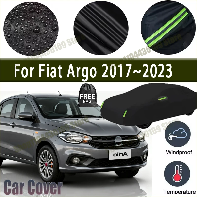 For Fiat Argo 2017~2023 All-Weather Car Cover Waterproof UV Protection All Weather Dustproof Snow Rain Cover 190T Polyester
For Fiat Argo 2017~2023 All-Weather Car Cover Waterproof UV Protection All Weather Dustproof Snow Rain Cover 190T Polyester
