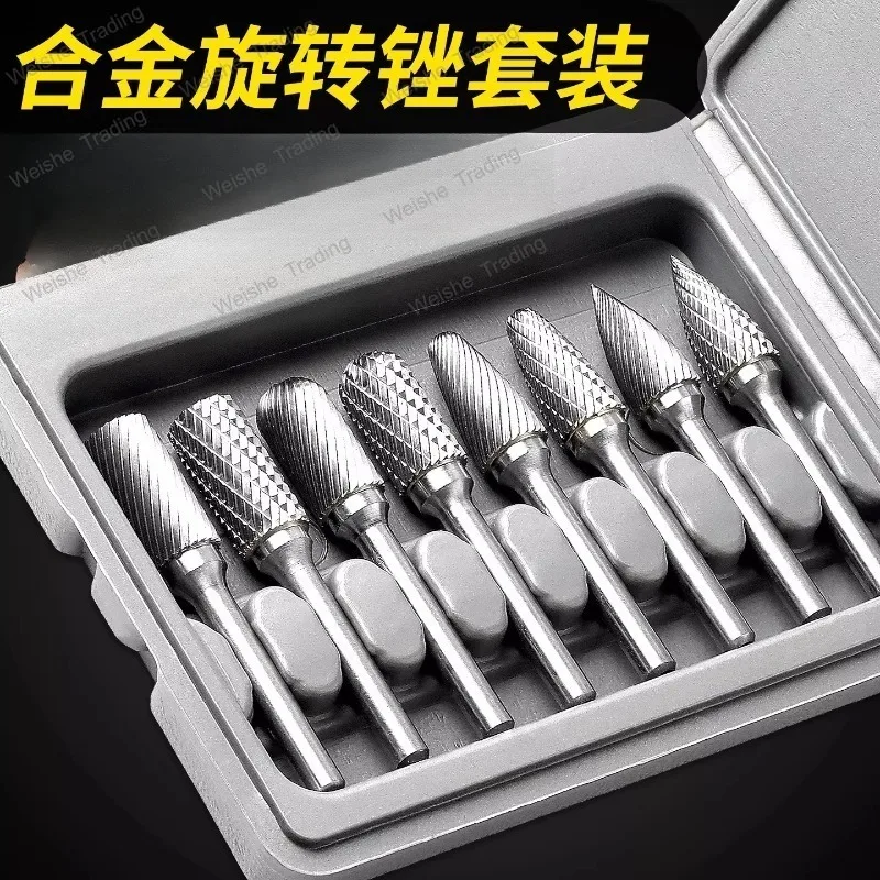 Carbide rotary file hand electric drill polishing reaming inner drill bit file grinding head set
Carbide rotary file hand electric drill polishing reaming inner drill bit file grinding head set