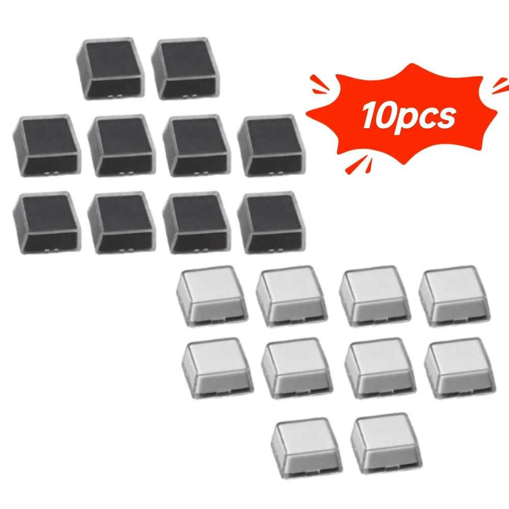 10PCS Transparent Keycaps Double-layer Keycaps Removable Paper Clips Custom MX Switch Relegendable Keycap Shell Protection