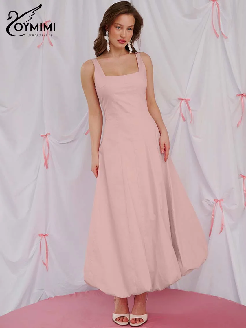 Oymimi Fashion Pink Square Neck Womens Dresses Autumn Sleeveless Open Back Loose Dresses Casual Solid Ankle-Length Dress Female
Oymimi Fashion Pink Square Neck Womens Dresses Autumn Sleeveless Open Back Loose Dresses Casual Solid Ankle-Length Dress Female