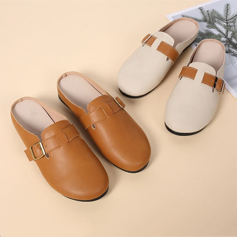 AIYUQI 2026 New Women's Flat Mules Shoe Women Closed-Toe Sandals with Belt Buckle Plus Size Comfortable Summer female Shoes
AIYUQI 2026 New Women's Flat Mules Shoe Women Closed-Toe Sandals with Belt Buckle Plus Size Comfortable Summer female Shoes