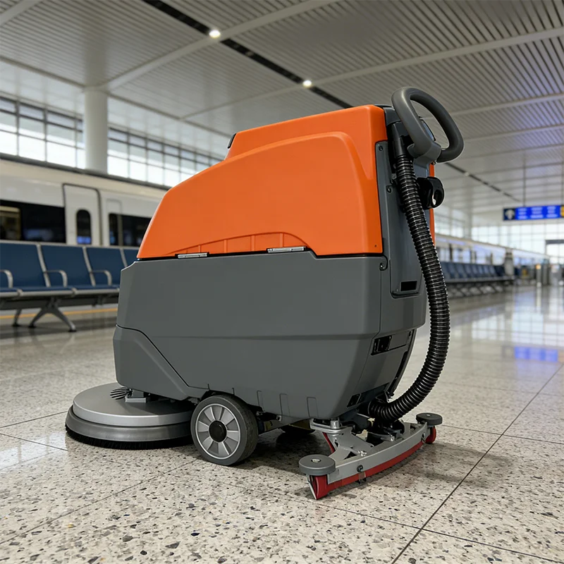 Compact Automatic Floor Scrubber Walk Behind with Adjustable Water Flow and Brush Pressure for Tile Concrete Floors
Compact Automatic Floor Scrubber Walk Behind with Adjustable Water Flow and Brush Pressure for Tile Concrete Floors