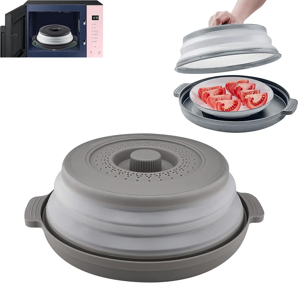 Крышка для микроволновой печи 10,2 дюйма, 2 в 1, защита от брызг, складная крышка для тарелок, мисок, многофункциональный кухонный гаджет
Крышка для микроволновой печи 10,2 дюйма, 2 в 1, защита от брызг, складная крышка для тарелок, мисок, многофункциональный кухонный гаджет