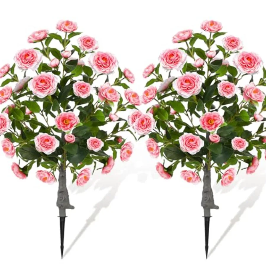 2 Pack Artificial Camellia Plants Tree 6" Faux Camellia Flower with Spike UV Resistant Realistic Fake Floral Blooming Bush for
2 Pack Artificial Camellia Plants Tree 6" Faux Camellia Flower with Spike UV Resistant Realistic Fake Floral Blooming Bush for
