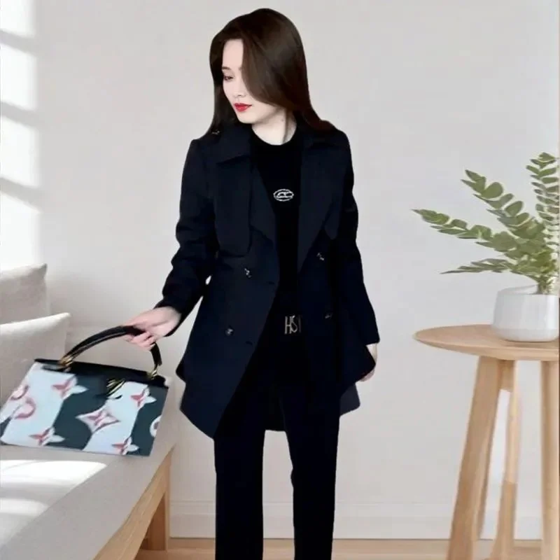 Little Windbreaker Women's Spring Autumn Coat 2025New Long New Jacket Waist Slim Outwear Fashion Temperament Overcoat Female Top
Little Windbreaker Women's Spring Autumn Coat 2025New Long New Jacket Waist Slim Outwear Fashion Temperament Overcoat Female Top
