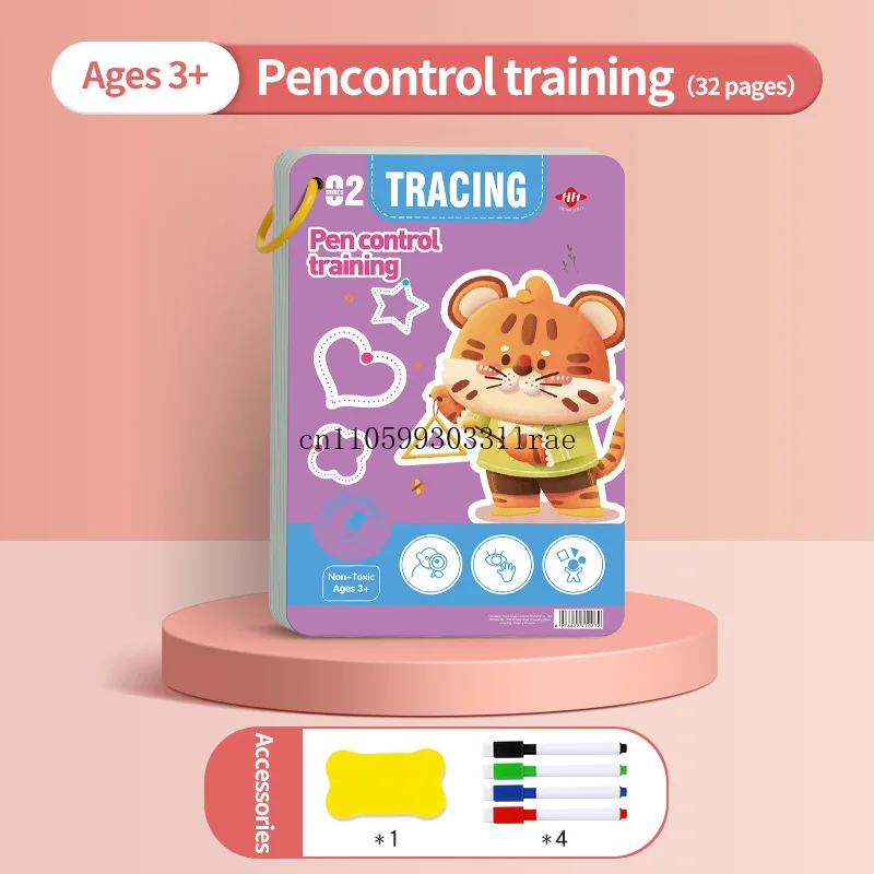 Pen Control Training Book for Preschoolers Erasable Reusable Early Education Tracing Exercises
Pen Control Training Book for Preschoolers Erasable Reusable Early Education Tracing Exercises